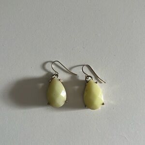 Beautiful yellow / light green dangle stone earrings